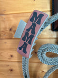 Large Hair clip- Leather Mama