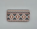 Native Zippered Wallet- pink/Burgundy/teal