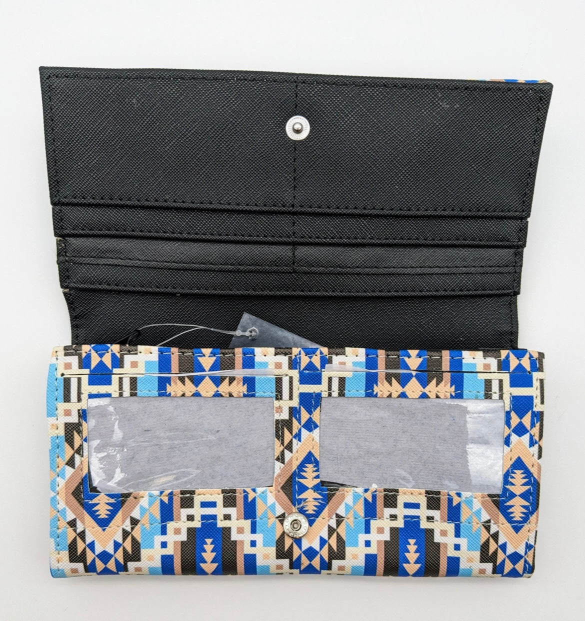 Native Wallet- Blue Tribal