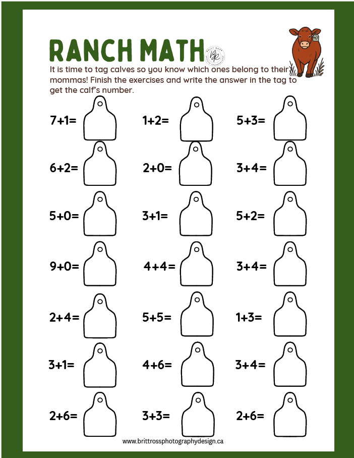Level 1 Ranch Hand Activity Pages (Digital Download)